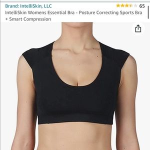IntelliSkin Black Posture Correcting Sports Bra
